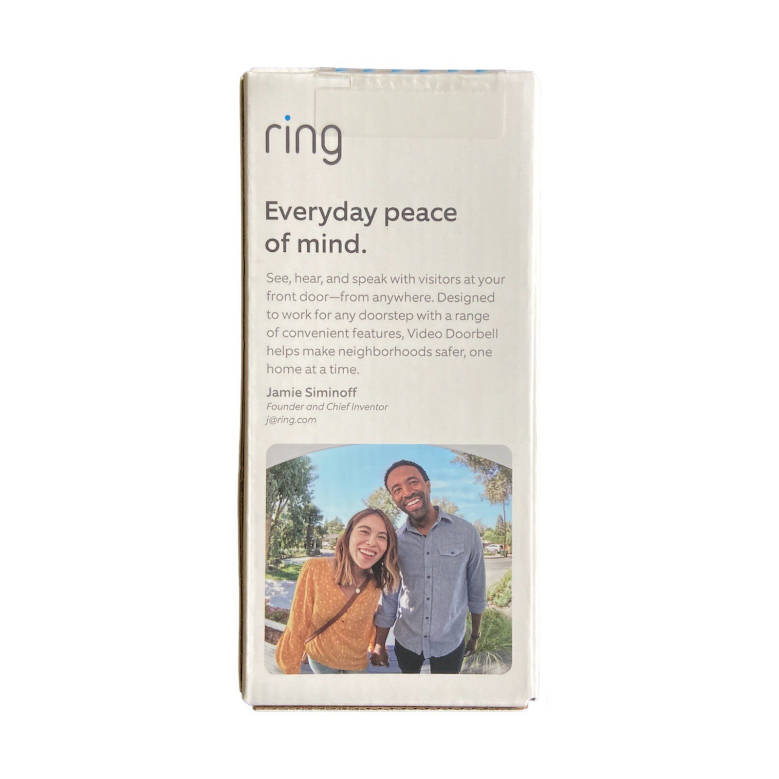 Ring Battery Smart WiFi Video Doorbell with Plug-in Indoor Camera and Chime