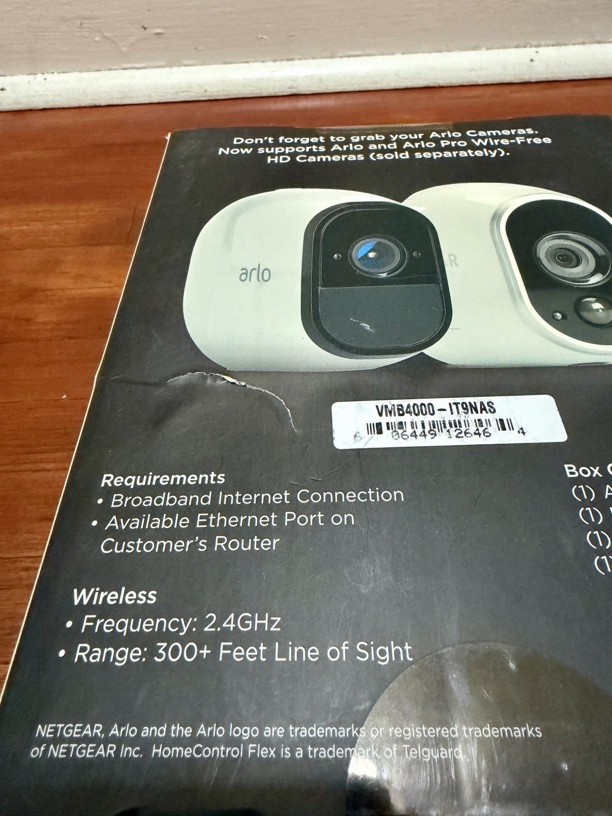 NETGEAR Arlo Pro VMB4000 Security Base Station W/ Ethernet & Power Cable Sealed