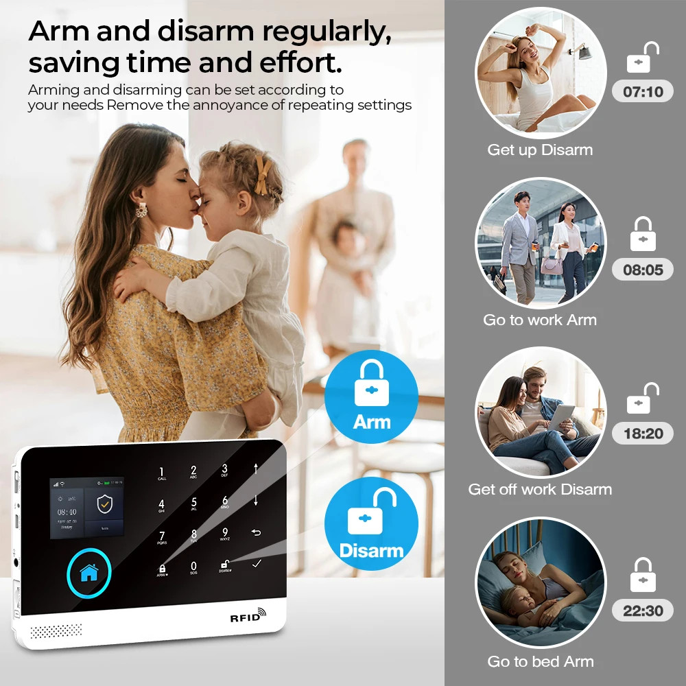 Smart WiFi GSM Home Security Alarm System – APP Control Wireless Anti-Theft New