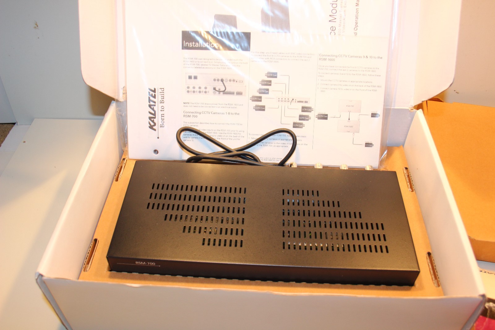 New Kalatel Calibur RSM-700 Remote Surveillance Module Video/alarm Expander