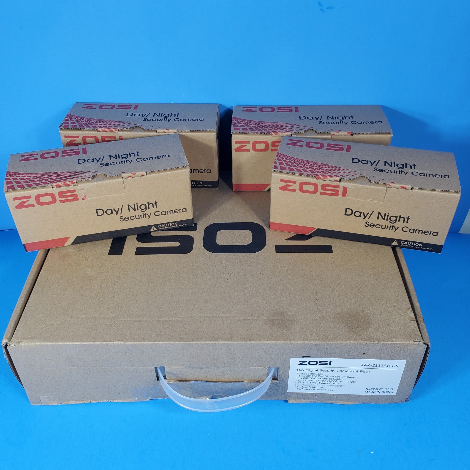 8 – ZOSI Model ZG2111A Digital HD Security Camera System 4-Pack Plus 4 Day/Night