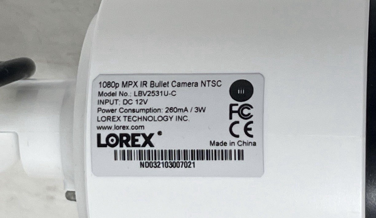 Lorex LBV2531U-C MPX IR 1080P NTSC Security Camera LOT 3 UNIT