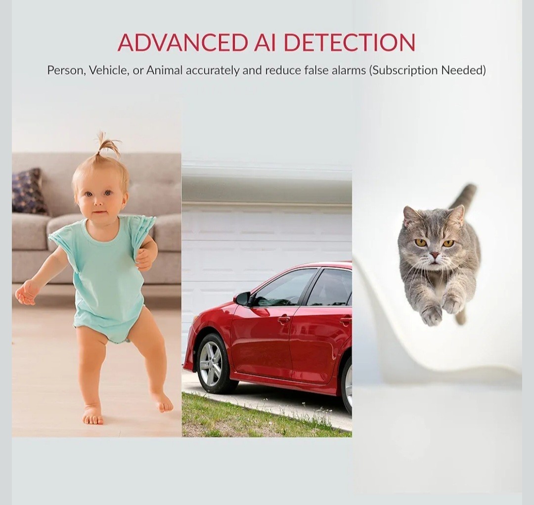 2K Pro Twin Pack Security Cameras Human Detection, Night Vision, Alexa, YI Home