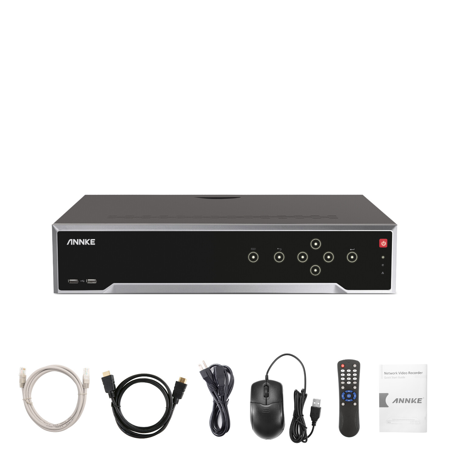 ANNKE 12MP 32CH NVR POE Security IP Video Recorder Human Facial Detection H.265+