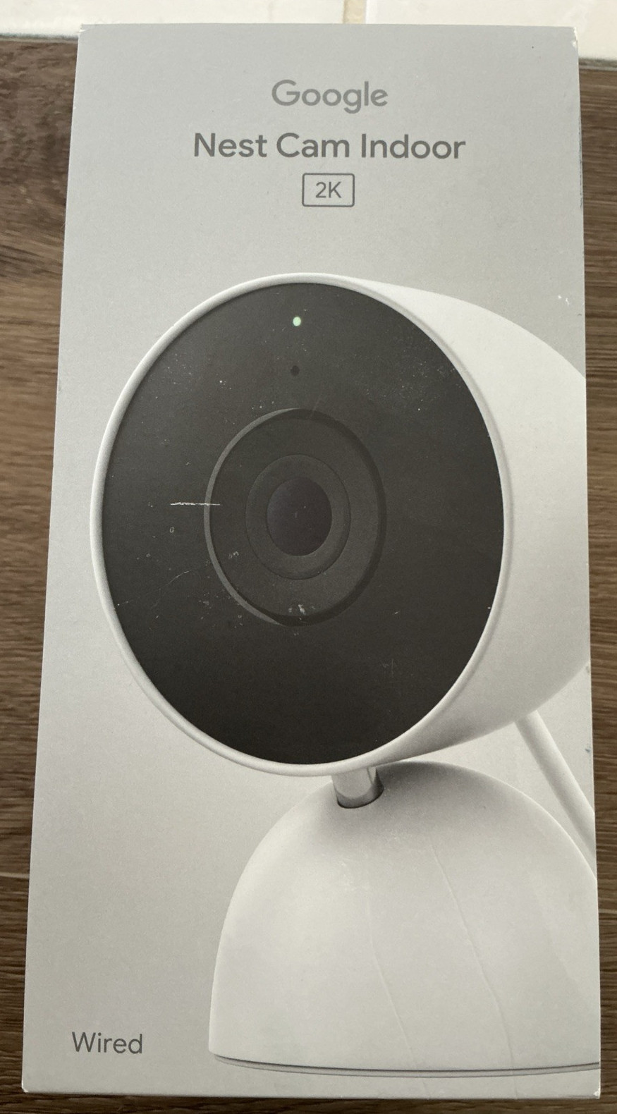 Google Nest Cam Indoor (Wired, 3rd Gen) – Security Camera, 2K Video & Gemini, Ni
