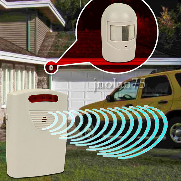 WIRELESS MOTION SENSOR DETECTOR DOOR GATE ENTRY BELL CHIME ALERT ALARM DOORBELL