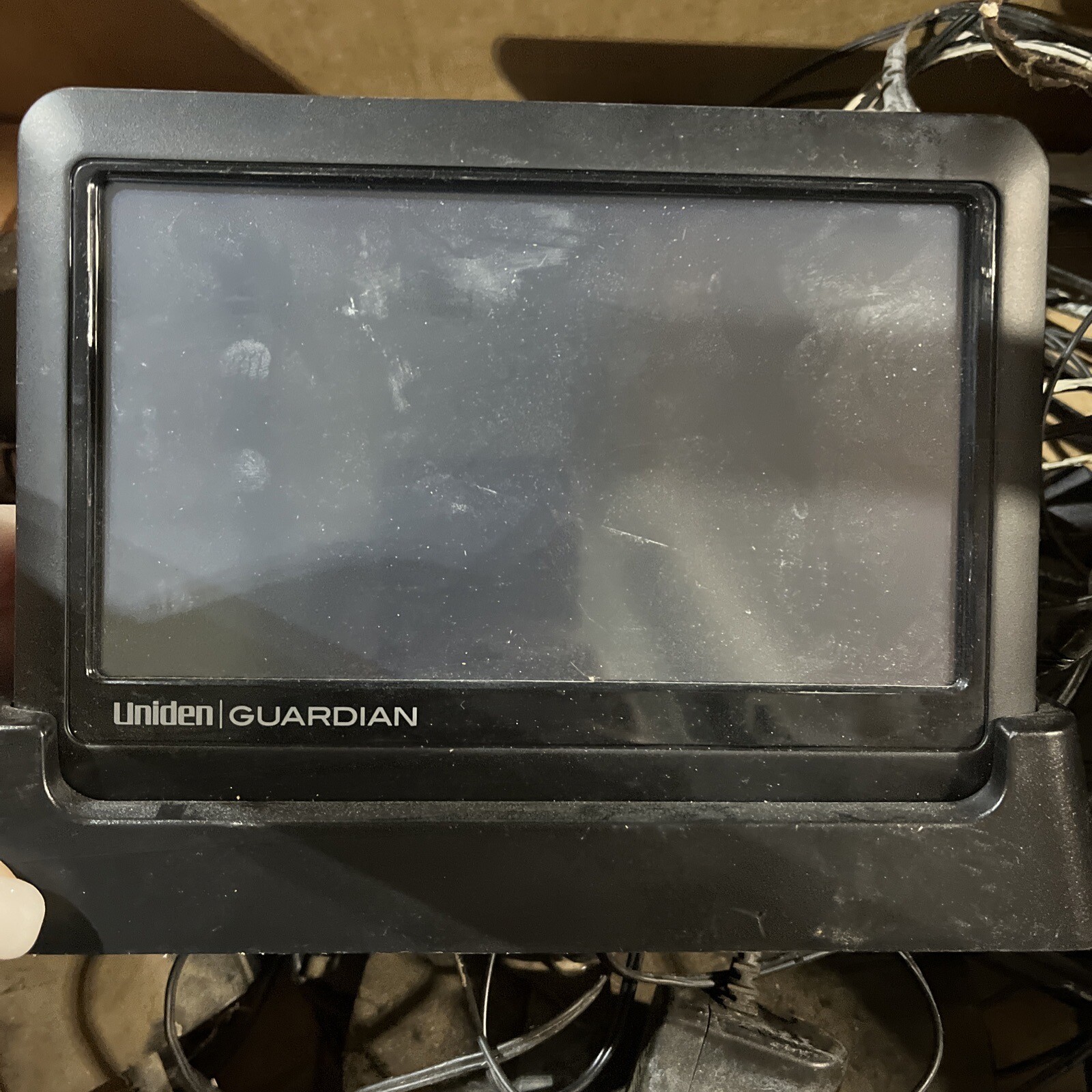 UNIDEN GUARDIAN G766 TOUCHSCREEN LCD MONITOR W/ DOCK DISPLAY /4 CAMERA