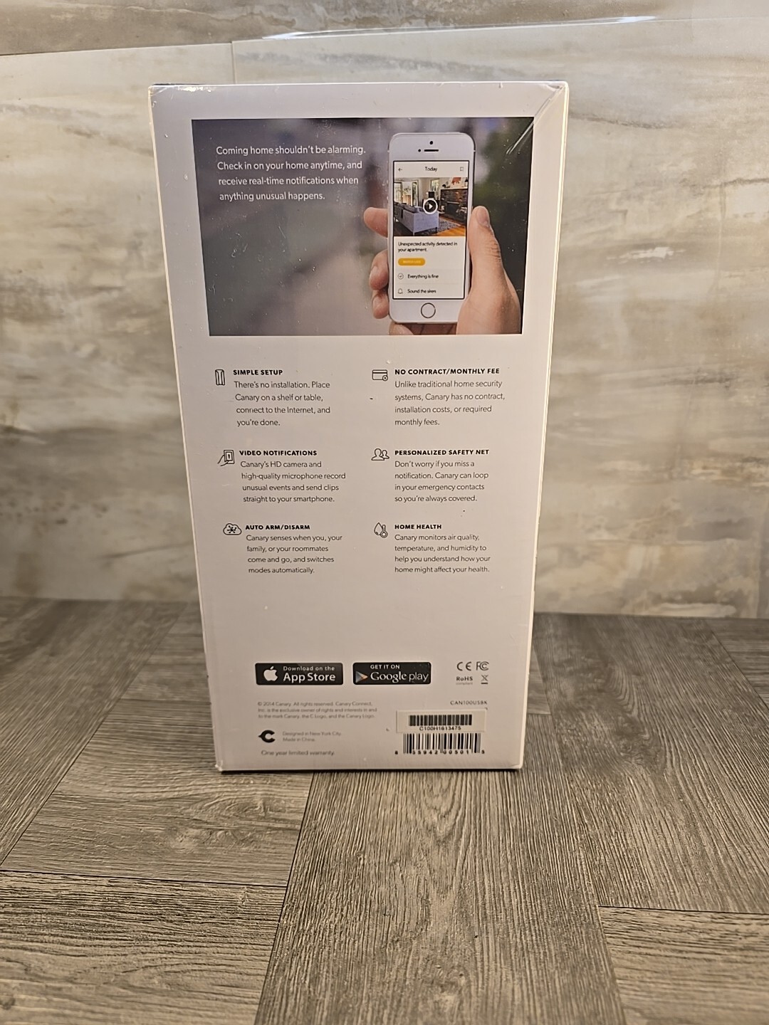 Canary All-in-One Home Security Device – Black