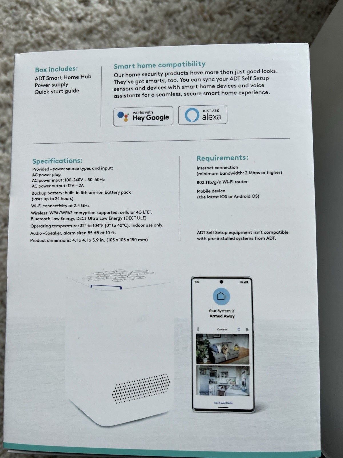 ??ADT Self Setup Alarm System Door/Window & Motion Sensors ADT Yard Sign??