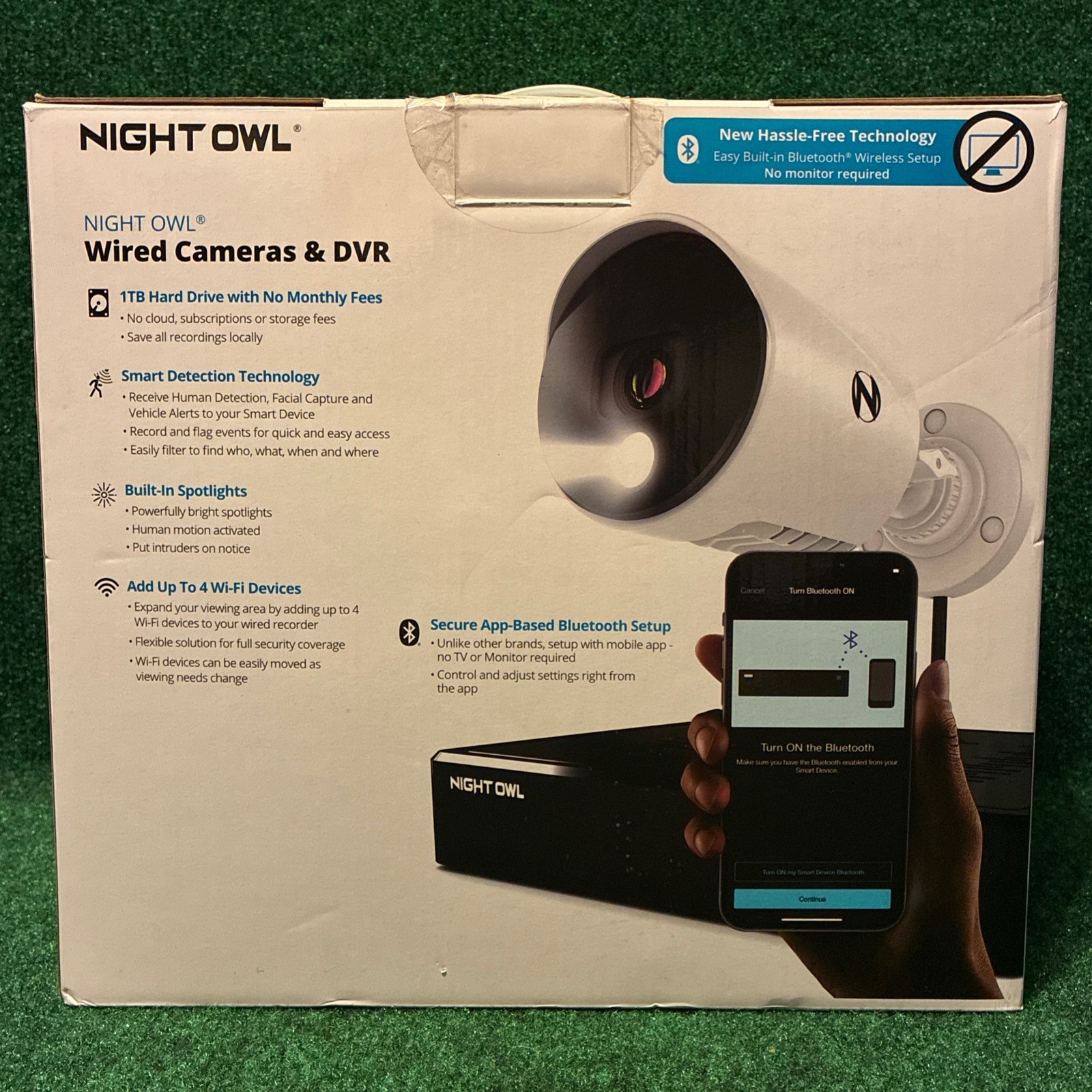 4K Night Owl Surveillance System – 4 Channel, 1TB Hard Drive, Bluetooth, DVR