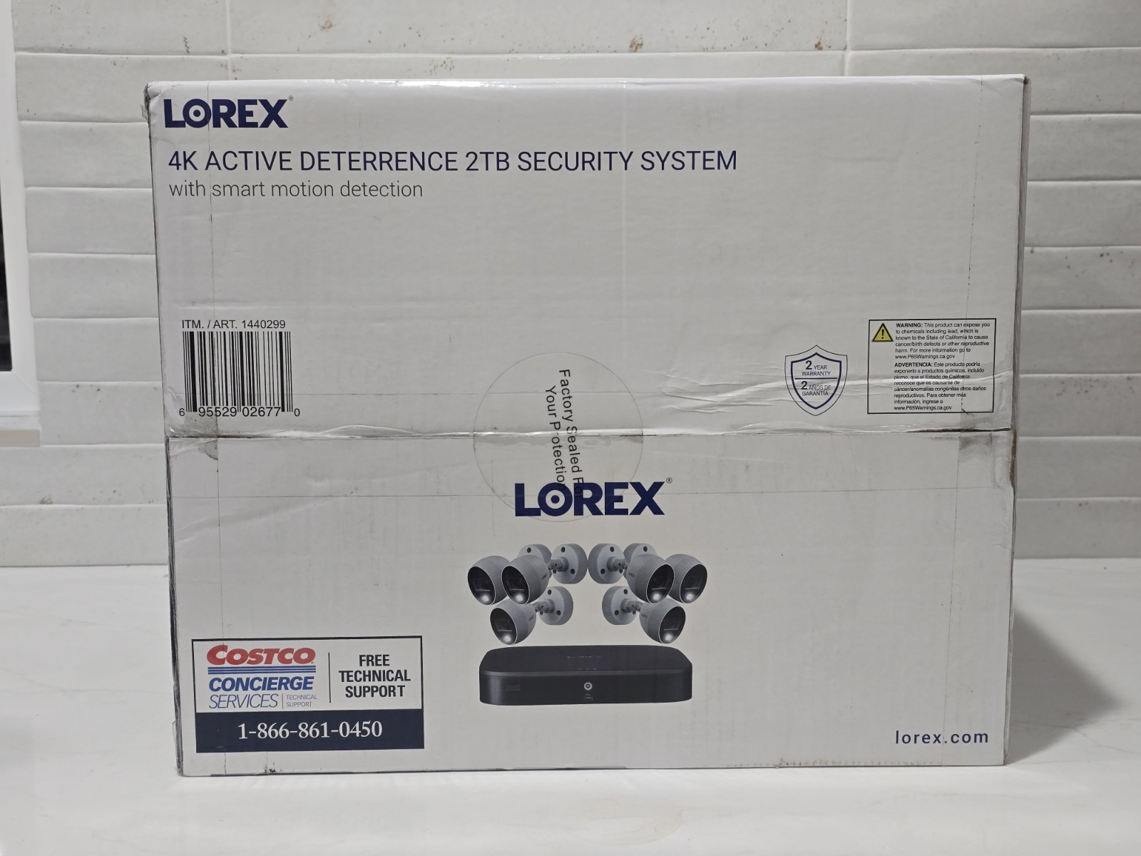 LOREX TD8712R8D6-E Set of 6 4K Security Surveillance Cameras and 2TB DVR