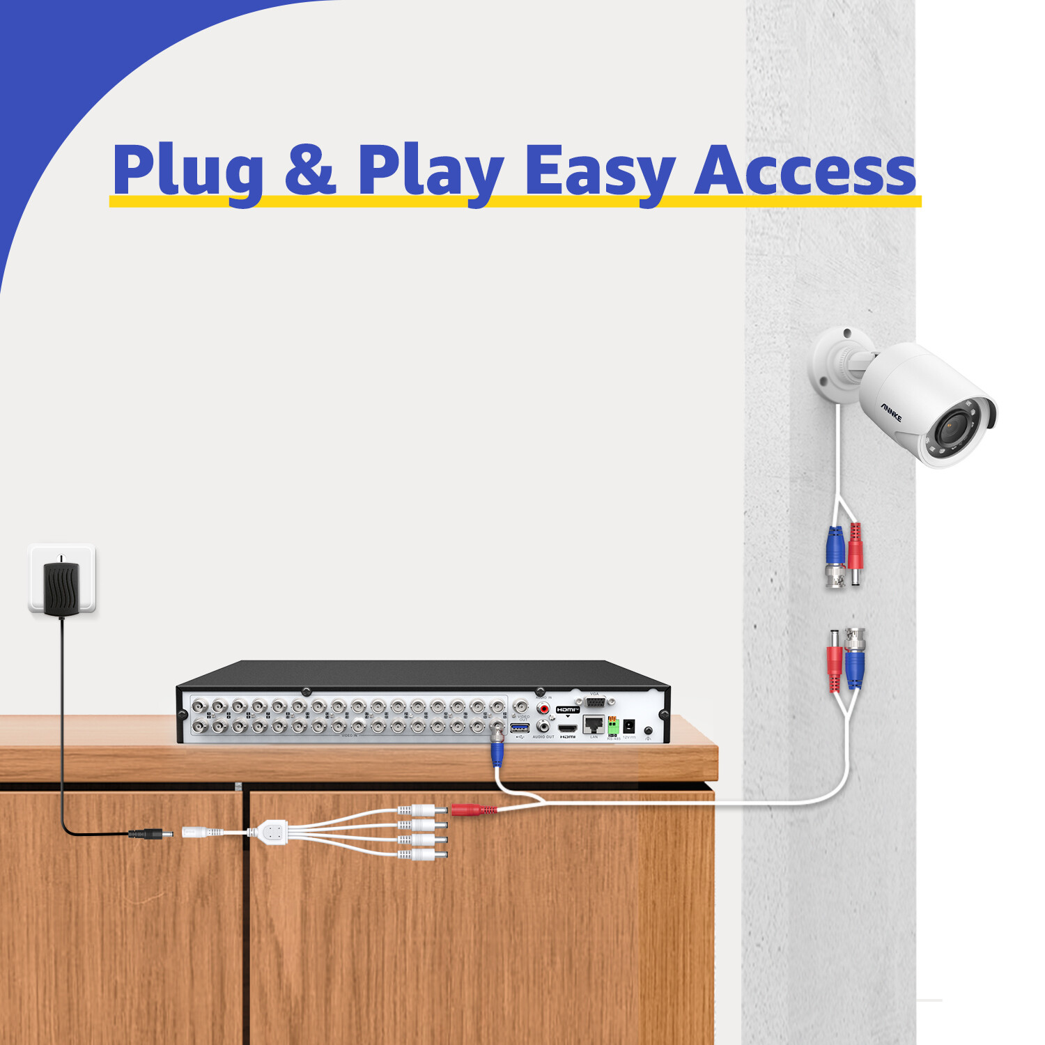 SANNCE 5MP PoE Security System 8CH 8MP NVR AI Human Alerts 2 Way Audio Recording