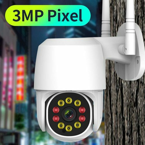 Wireless Digital Zoom 1080P PTZ WiFi IP Outdoor Camera SP Two-Way Audio 24h128GB