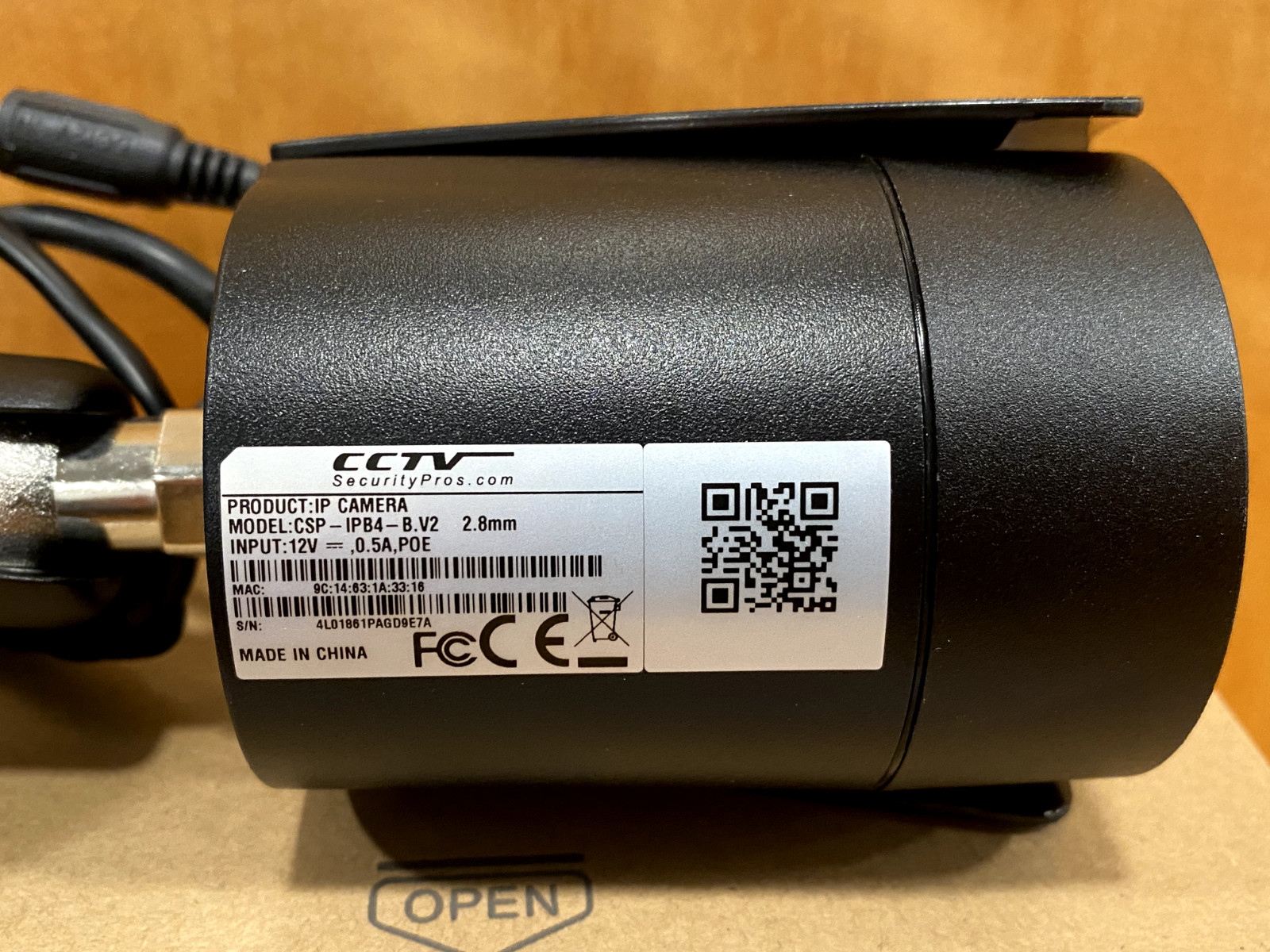 Outdoor Bullet CCTV Surveillance Security Camera Night Vision: IP Camera
