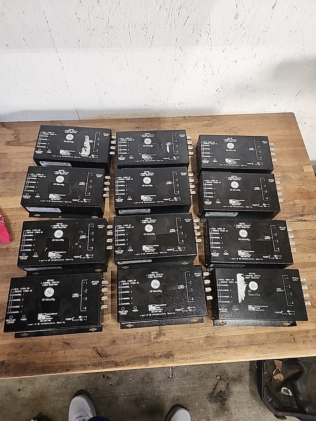 Lot Of 12- GE Security Interlogix VR7420 4 Channel Digital Video Receiver Only