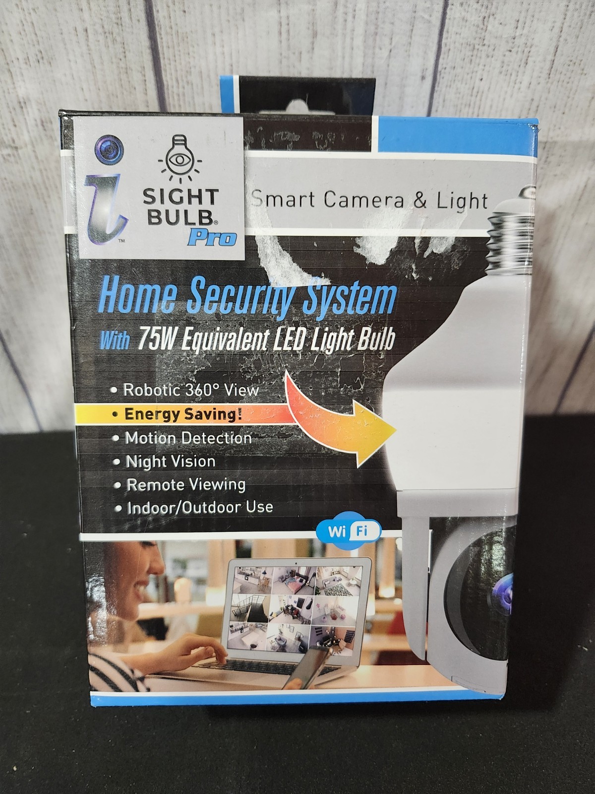 Sight Bulb Pro Wi-Fi Bulb Camera with Light, Motion Detection, Night Vision