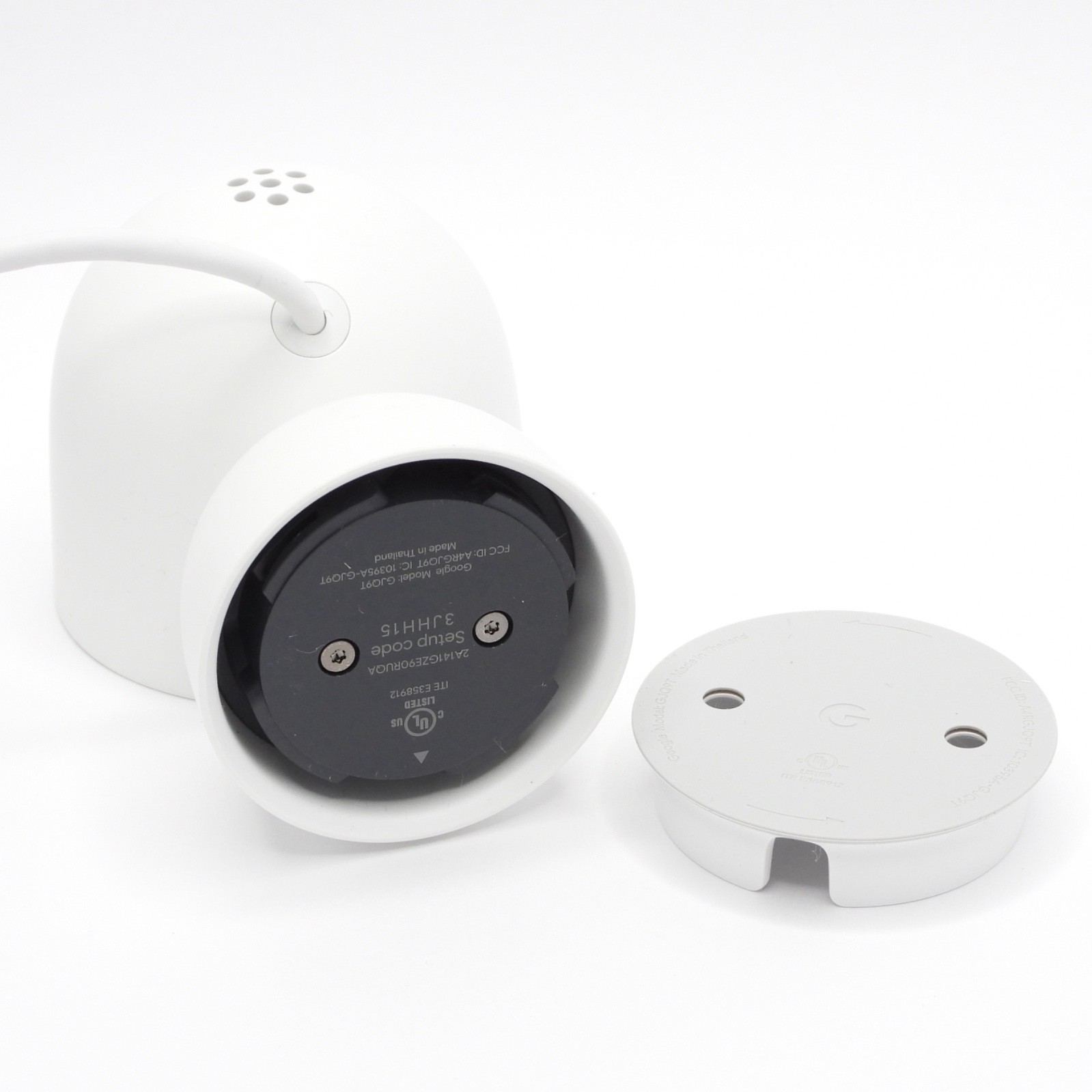 Google Nest Security Cam Indoor 1080p Wired 2nd Generation (White Snow) GJQ9T