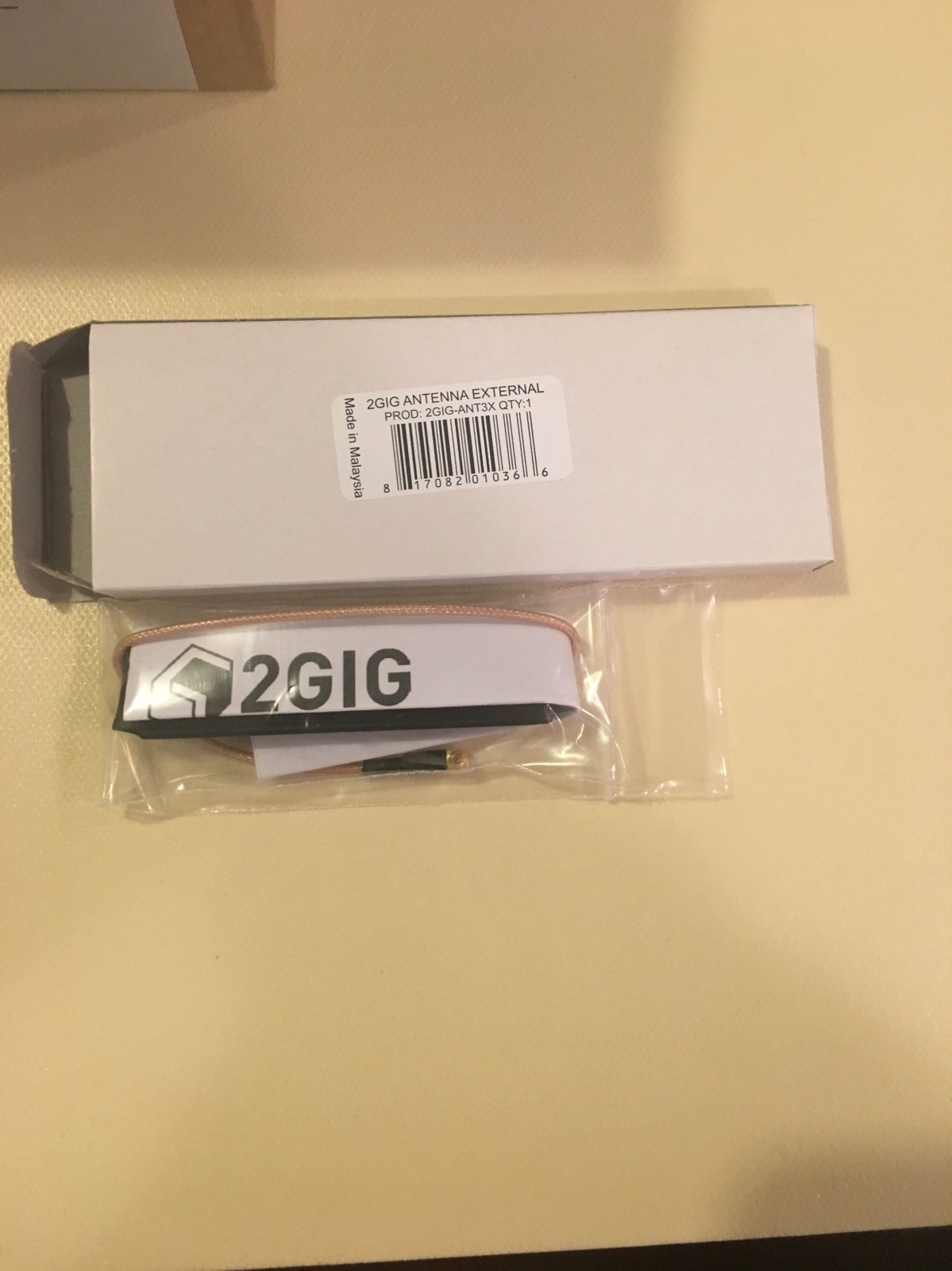 NEW 2GIG ANT3X EXTERNAL IN-WALL CELL RADIO ANTENNA BLACK Box Of 40 Pcs