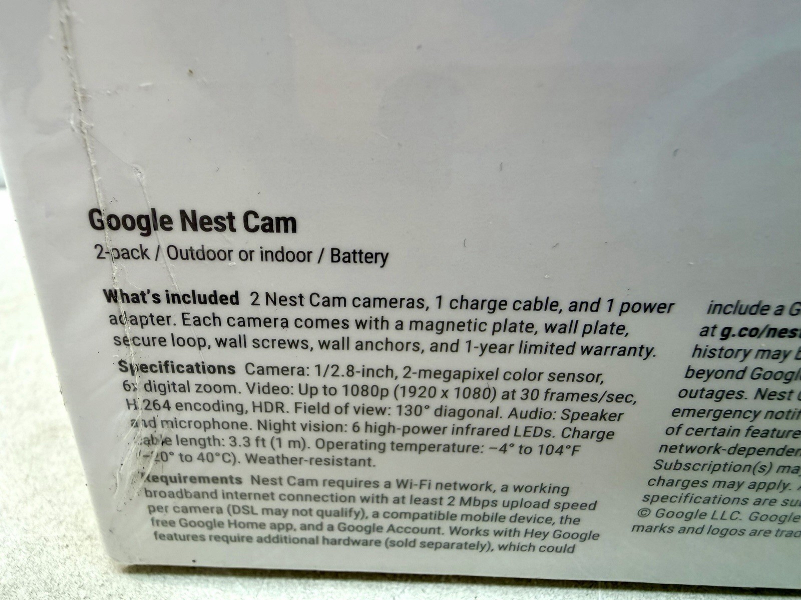 Google Nest Security Cam