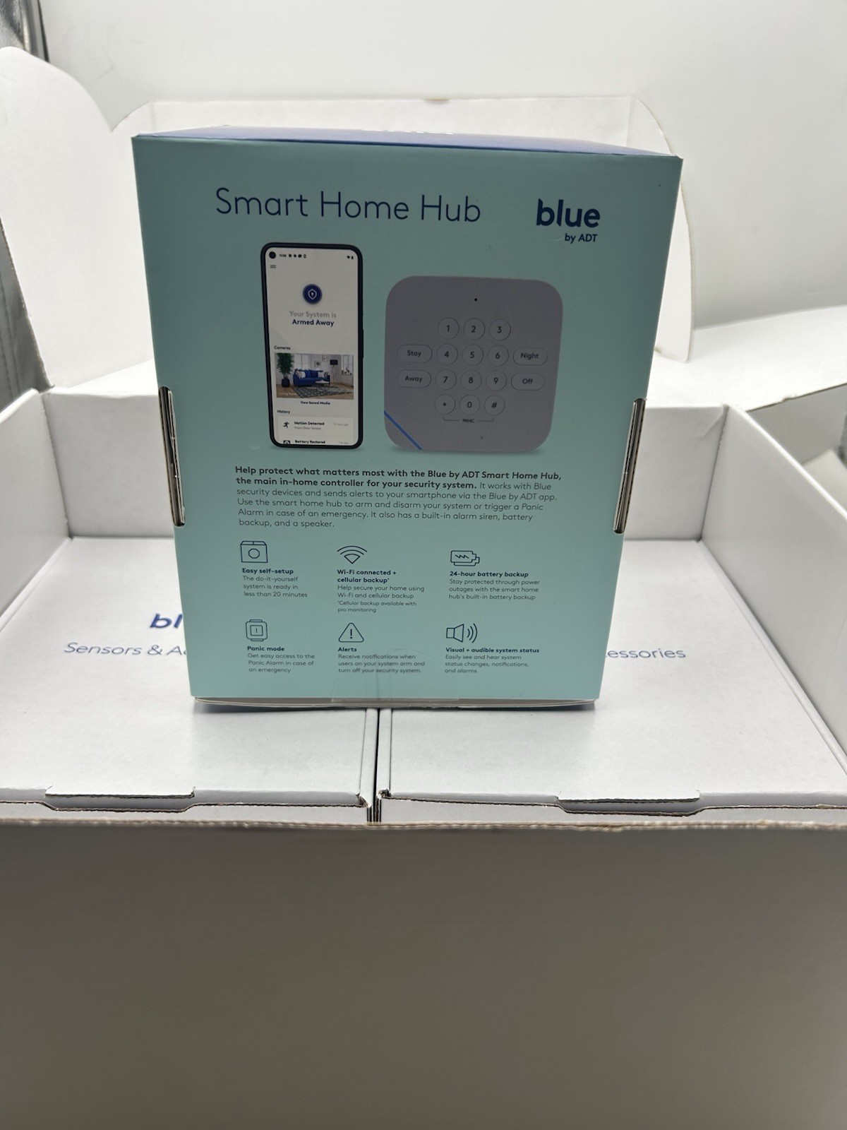 Blue By ADT – Smart Home Hub Security System W/Door Sensors and Motion Sensor