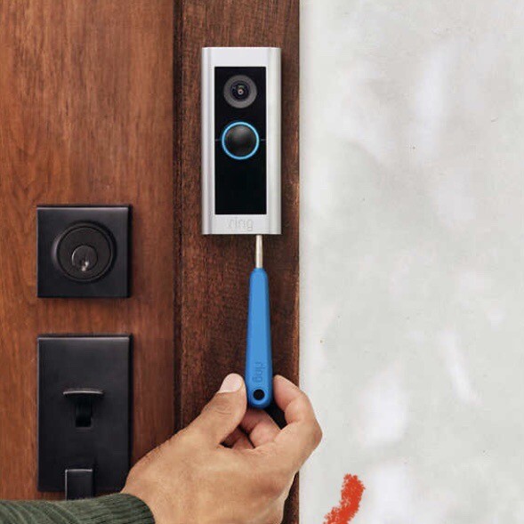 Ring Doorbell Pro 2 with Stick Up Cam Battery Night Vision and 2 Way Audio