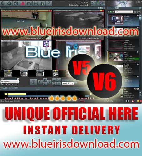 Blue Iris Pro v5.0 (Latest) WITH VIDEO TUTORIALS Video Camera Security Software