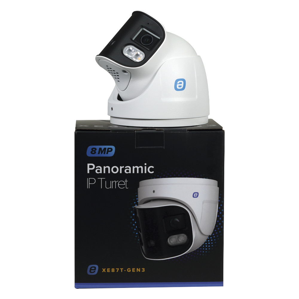 Epcom XE87T-GEN3 Camera IP Turret 8MP (4K) 2.8mm Lens IR 98ft IP66 Micro SD