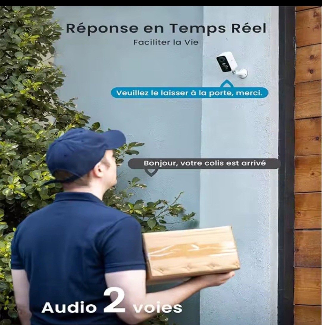 ieGeek 2K Wireless Outdoor Security Camera System, AI Detect, 2 Cameras