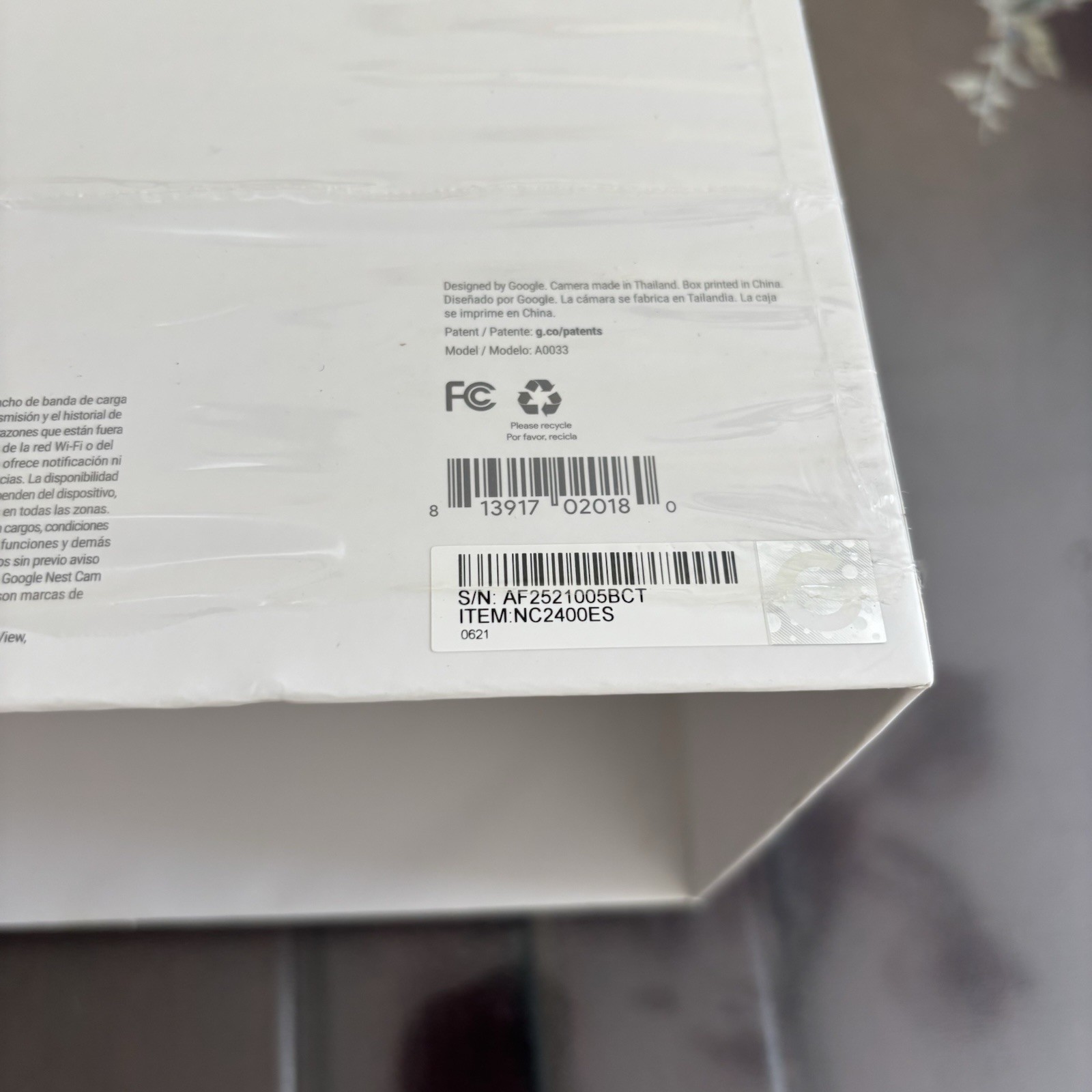 Google Nest Camera NC2400ES Outdoor Security Camera – 2 Pack- Open Box