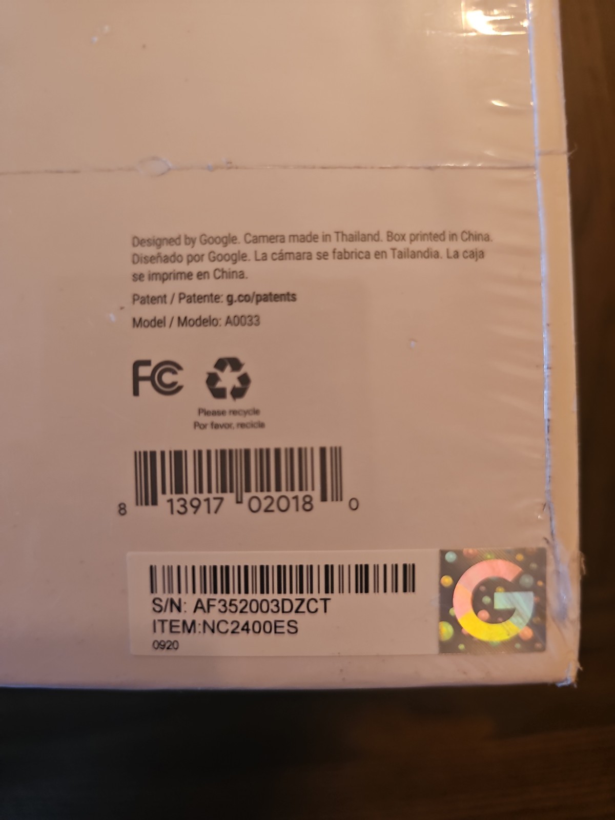 Google Nest Camera NC2400ES Outdoor Security Camera – 2 Pack- Sealed