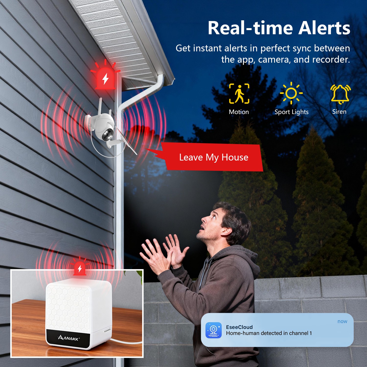 4MP 10CH Solar Powered Battery Wireless Security Camera System 1TB Monitor Audio