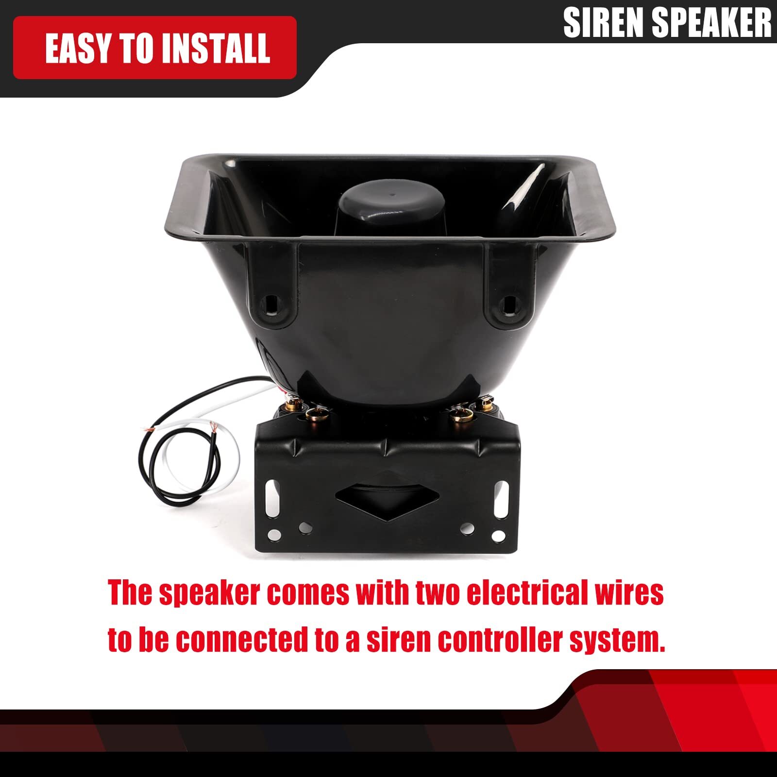 High Performance Siren Speaker Compatible with Any 100-200 Watt Siren 100W 200W
