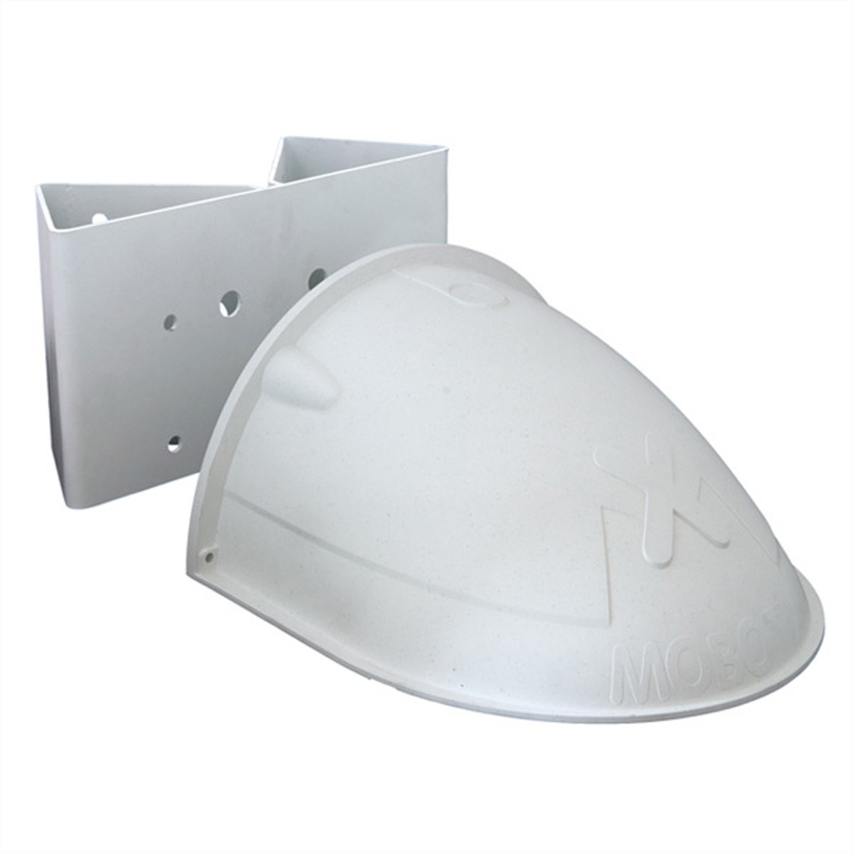 Mobotix MX-D15-OPT-WHMH-SET White Stainless Steel Mobotix D15 Pole/Corner