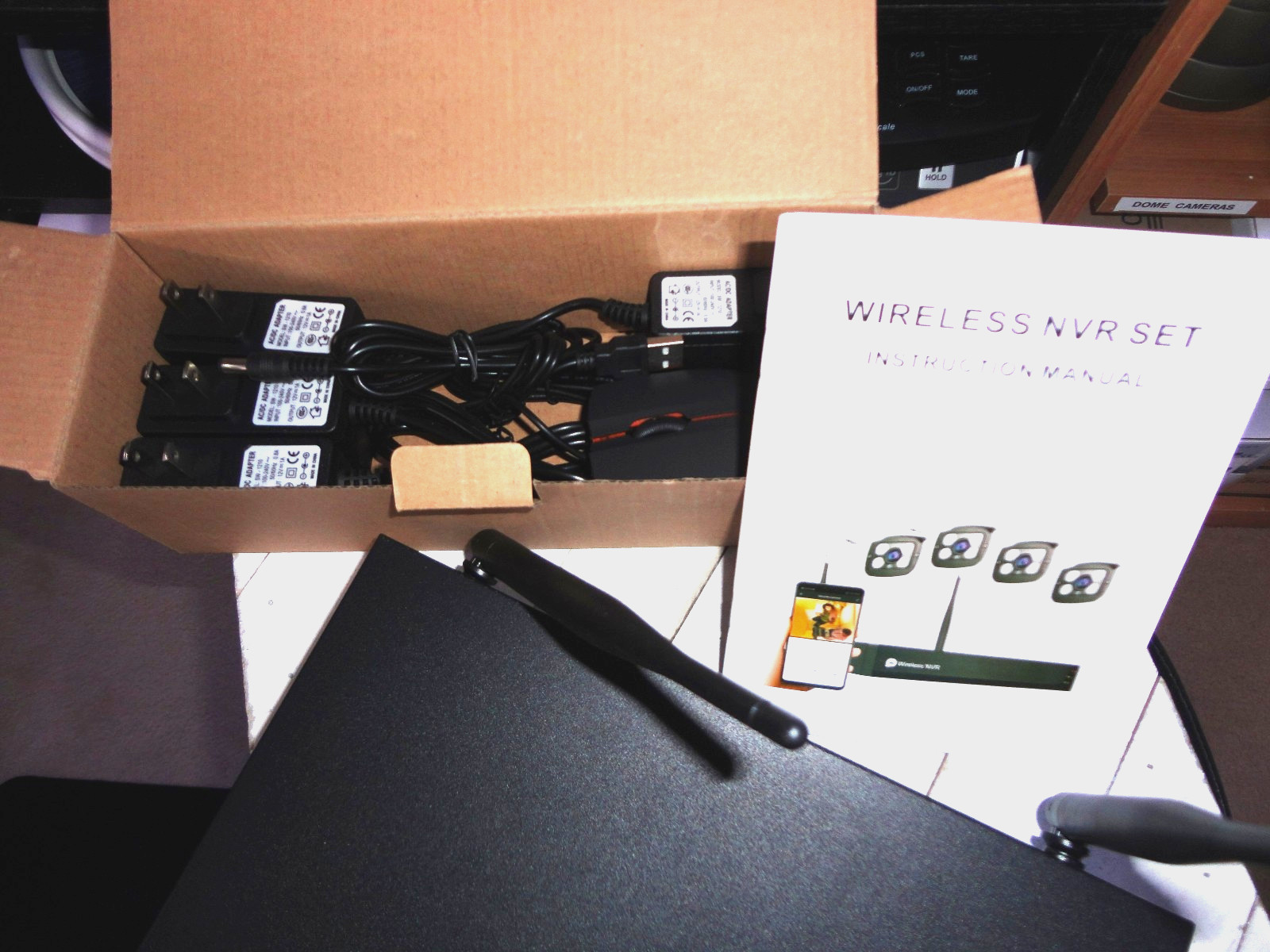 Anssipo 8 Channel / 4K Wireless NVR System w/ 4 Cameras & Installed 1TB HDD