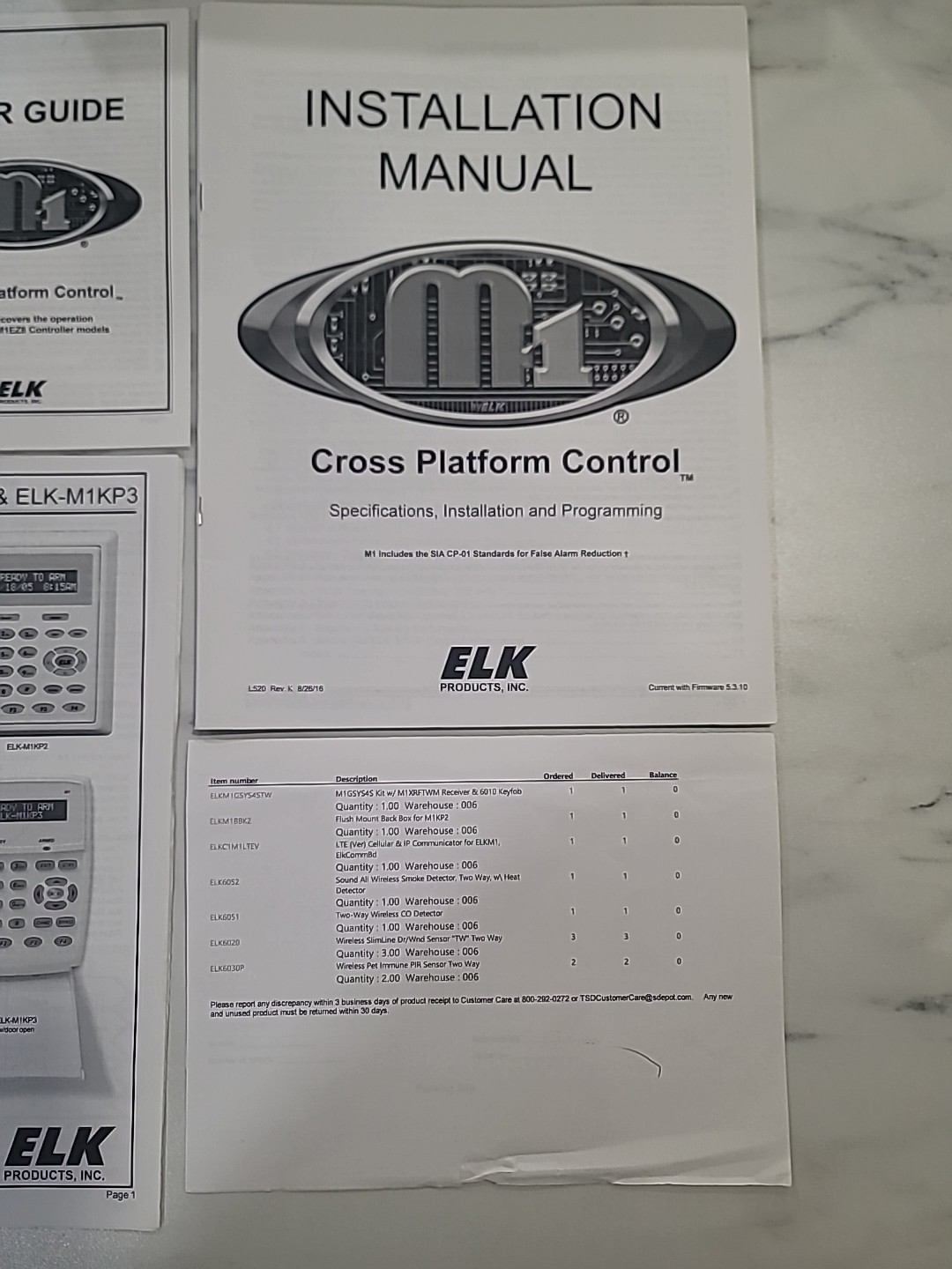 Elk M1 Gold Enclosure, Keys, TRG1640, M1KP2, 6051, 6052, M1BBK2, 952, 6020, 6030