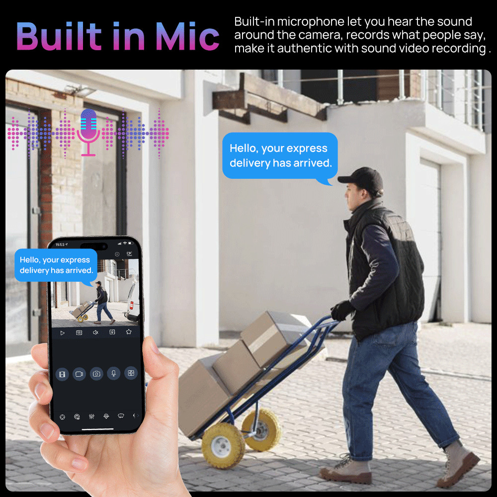 Vikylin 4K 8MP 12MP 8CH NVR IR Security IP Camera 8PoE MIC Outdoor System US Lot