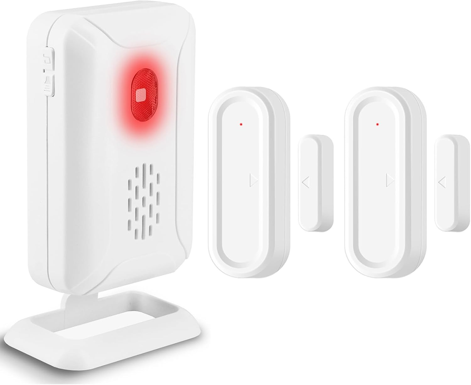 Door Open Alarm with Portable Receiver,Wireless Battery Operated Door Alarm,Wire