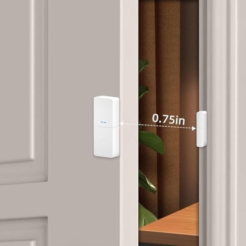 Home Security Alarm System Kit – 15-Piece WiFi Door & Window Sensors, App Alerts