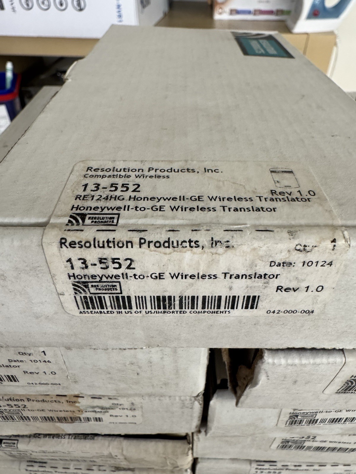 RESOLUTION PRODUCTS 13-552/ RE124HG HONEYWELL TO GE WIRELESS TRANSLATOR (13pcs)