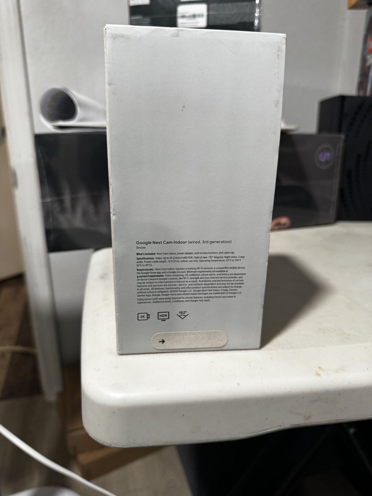 Google – Nest Cam Indoor (wired, 3rd gen) – Latest Model – 2K Video