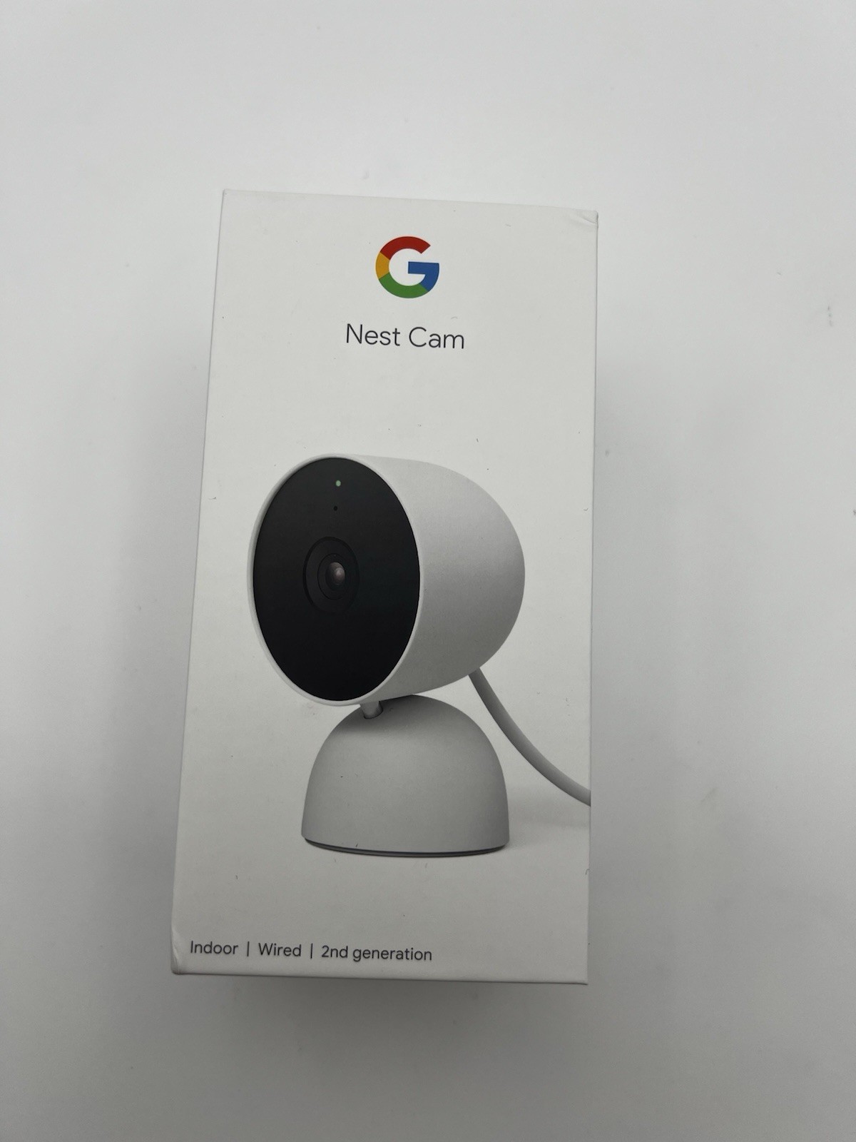 Google Nest Cam Indoor Wired 2nd Gen Snow Security Camera Complete Tested
