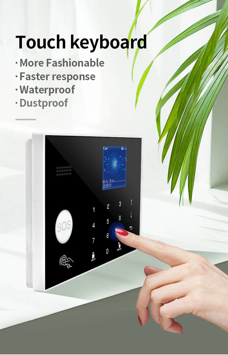 Sistema de Alarma para Casa Security Alarm System Wireless WIFI GSM Alexa Google