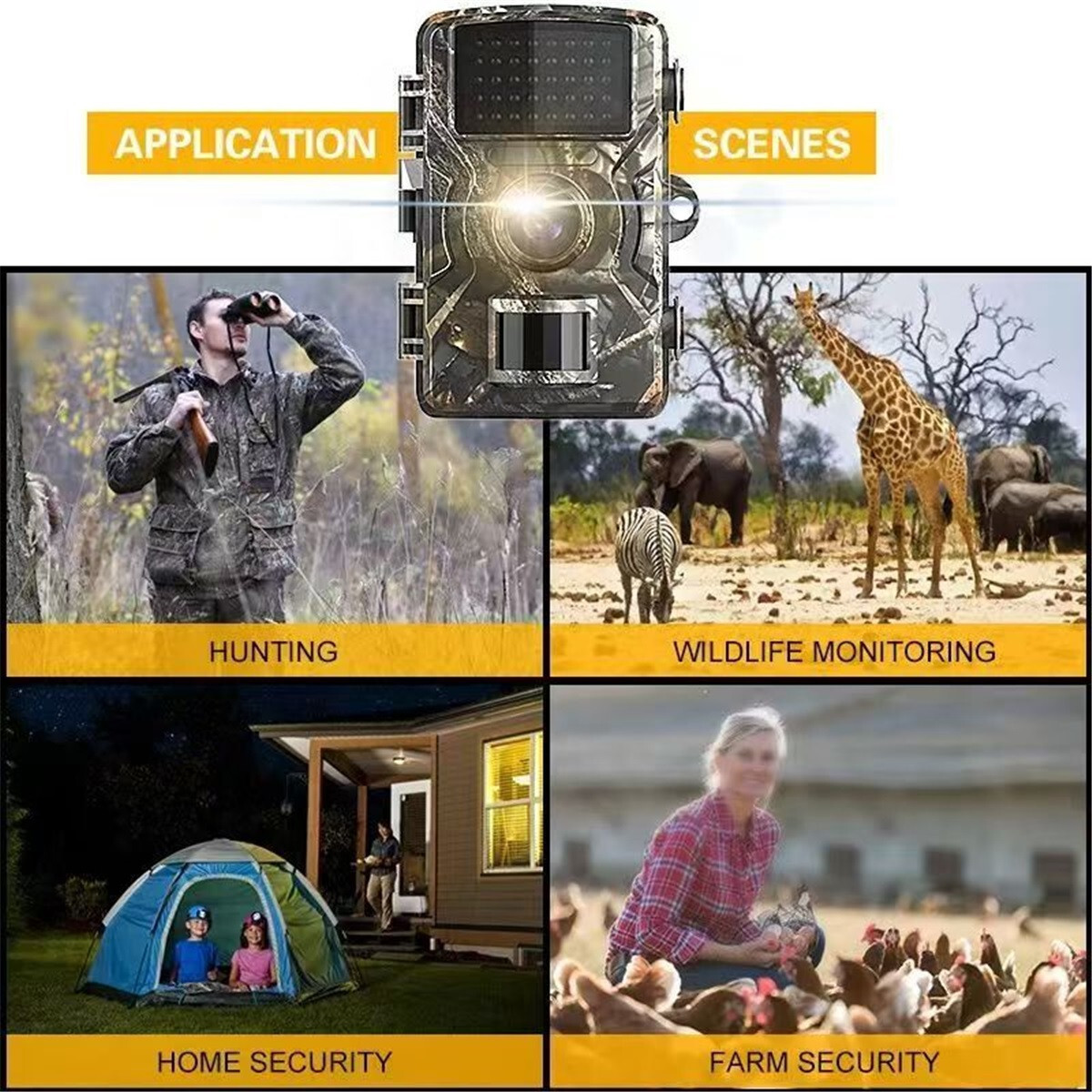 Outdoor high-definition monitoring infrared night vision camera recorder