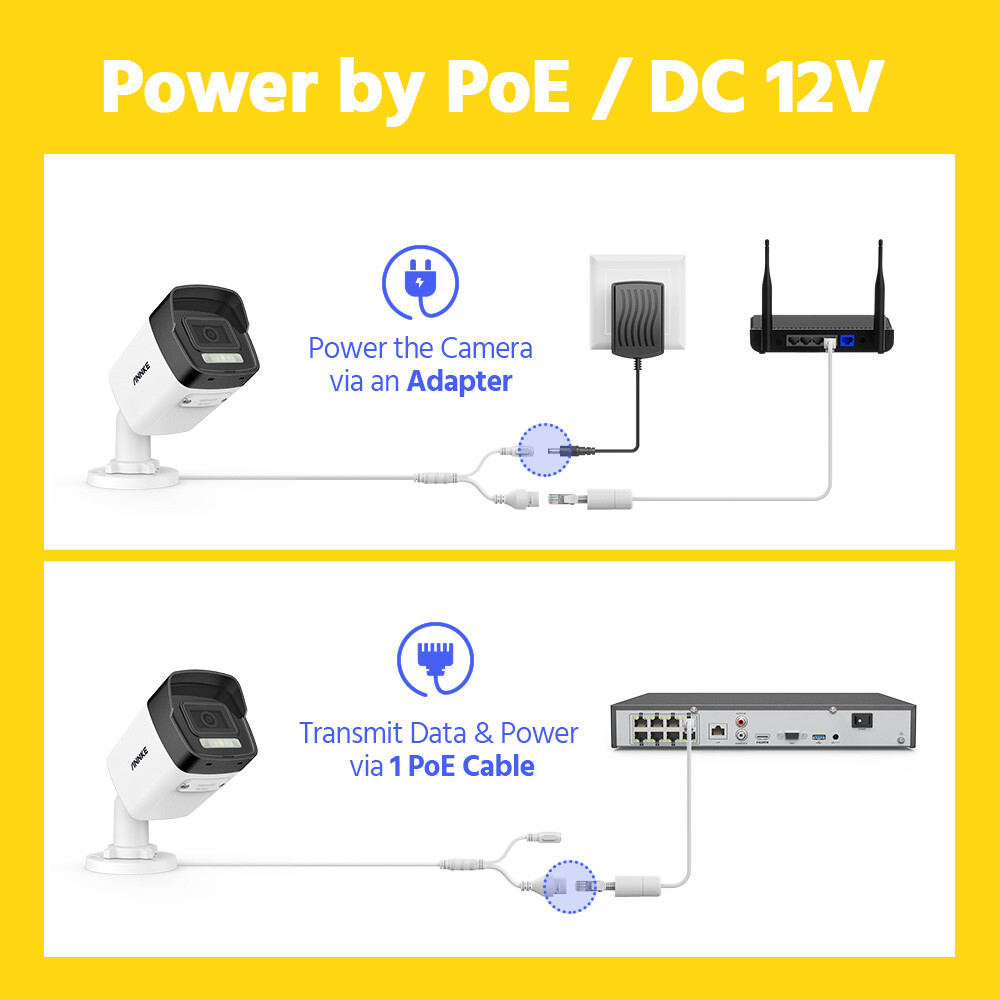 ANNKE 8MP POE 4K Security IP Camera C800 Outdoor Color Night Vision IP67