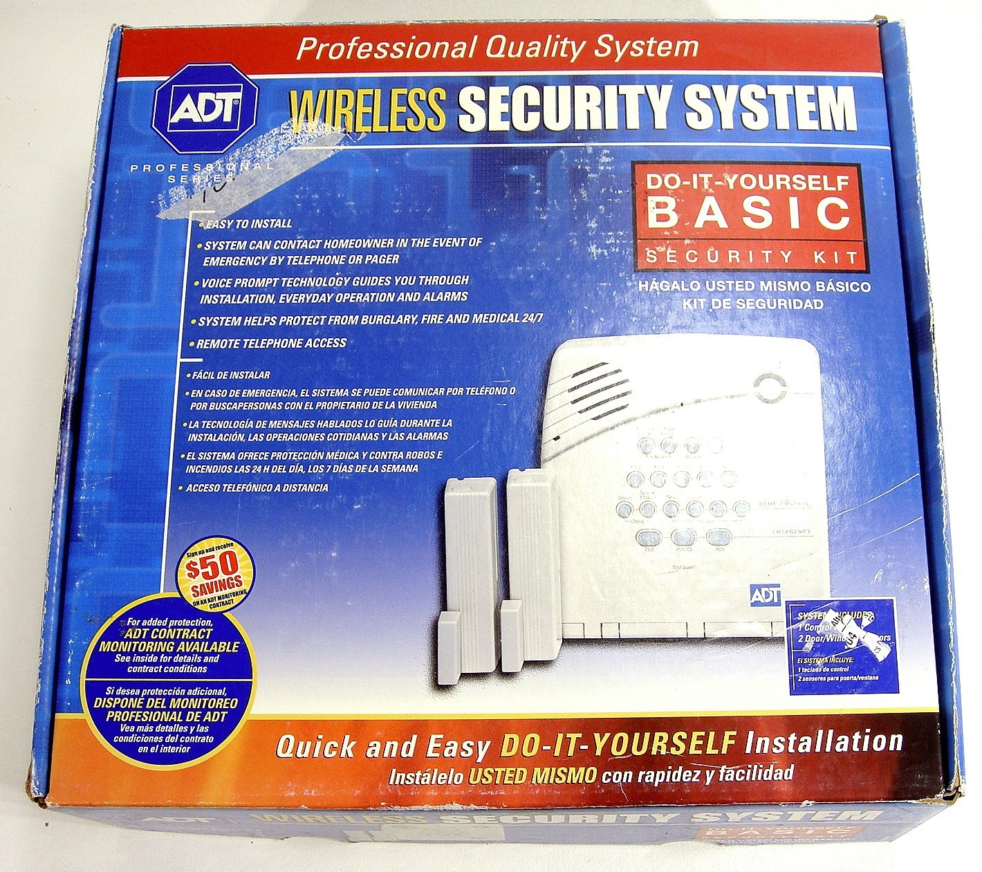 ADT Do It Yourself Wireless Security System Professional Series Basic Set