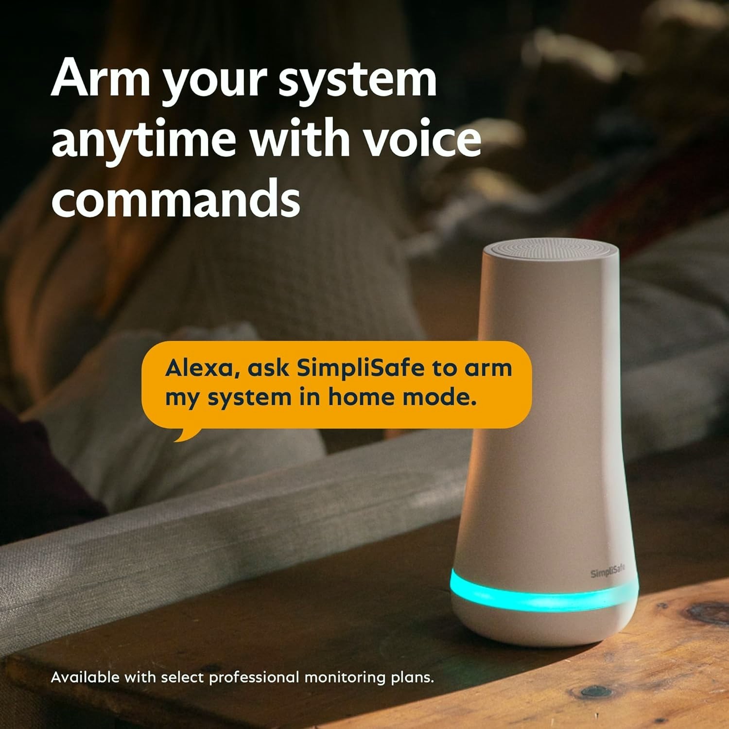 SimpliSafe 8 Piece Wireless Home Security System White No Contract Alexa Google