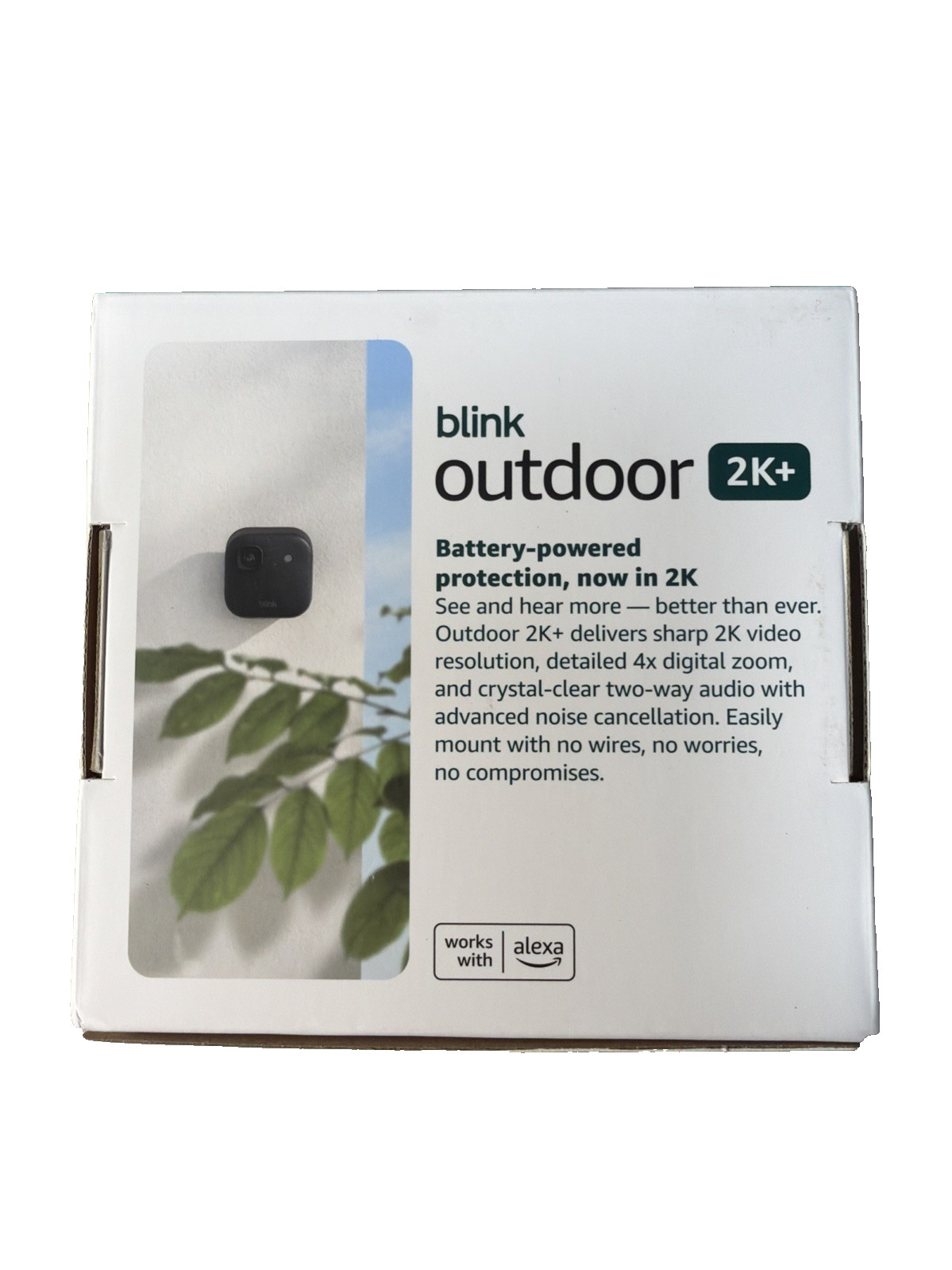 Blink Outdoor 2K+ Wireless Security Cameras Black With Sync Core Module