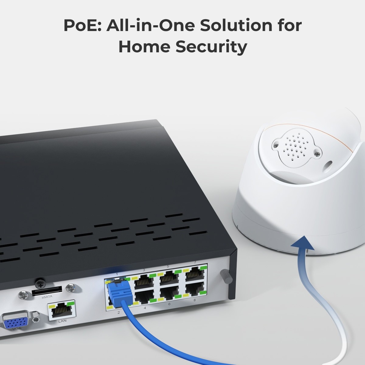 Reolink 1224A 12MP PoE Security System NVR 12CH 2TB HDD Color Smart Detection
