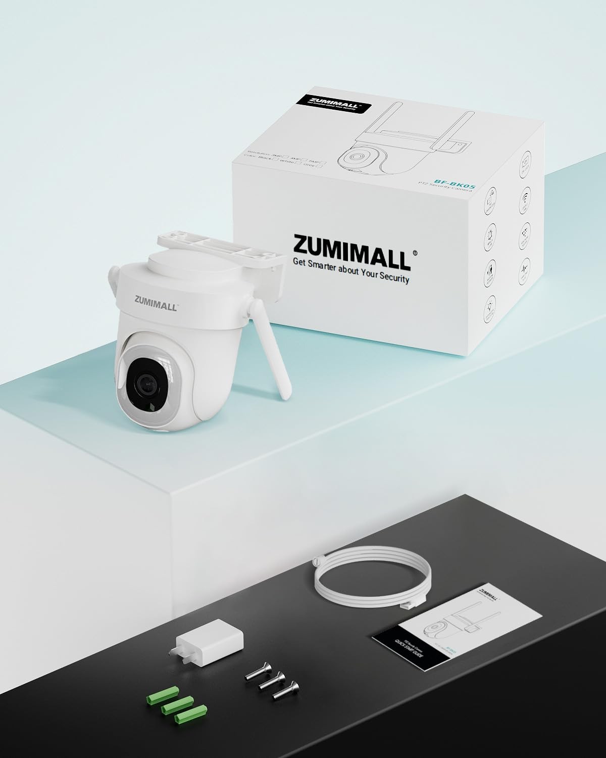 2.5K Wired Home Security Camera, 5MP, 24/7 Recording, AI Motion Detection, 360°