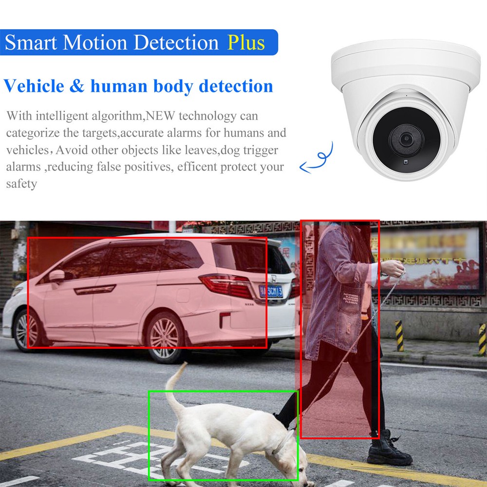 Vikylin 8CH 8POE Home CCTV Security Systems 4K 8MP IR30M IP Camera Outdoor Lot
